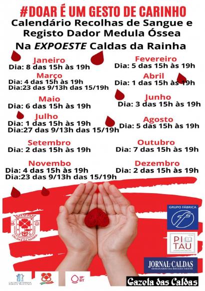 Recolha de dádivas de sangue 2024