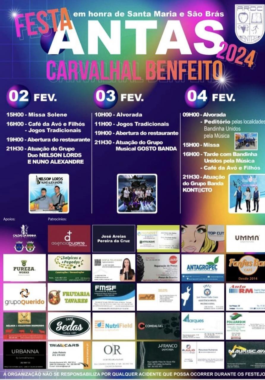 Festa em Honra de Santa Maria e S. Brás - Freguesia de Carvalhal